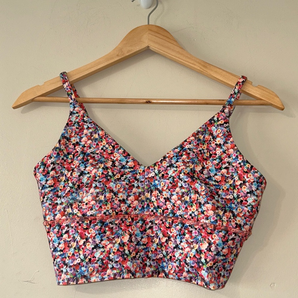 Lululemon Solo Bra Luon Prism Petal Multi XXS* See Measurements Floral Print